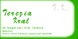 terezia kral business card