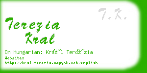 terezia kral business card